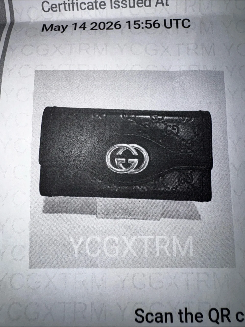 Gucci Black Quilted Leather Wallet on Gold Chain Strap - Picture 8 of 13
